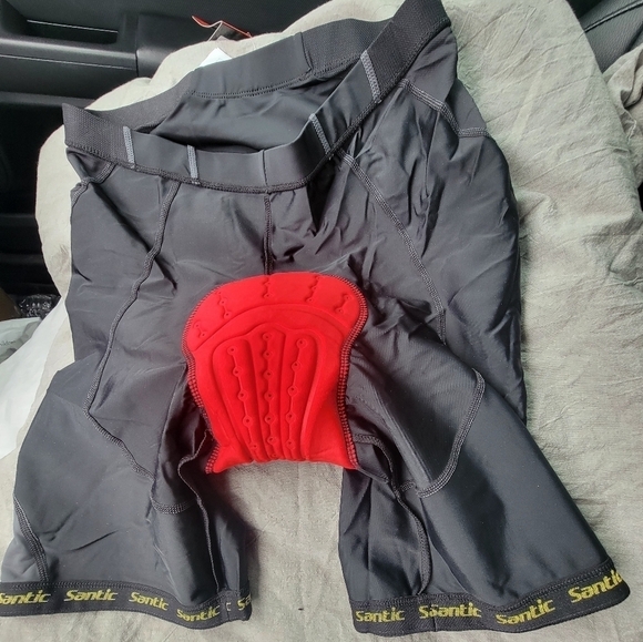 Santic Cycling Shorts Padded for Mens Bicycle Riding - Picture 2 of 10